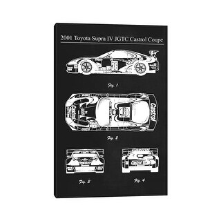 iCanvas "2001 Toyota Supra IV JGTC Castrol" by Joseph Fernando Canvas